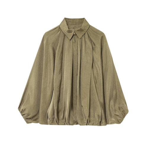 Elegant blouse for women with gathers and relaxed fit Lune London