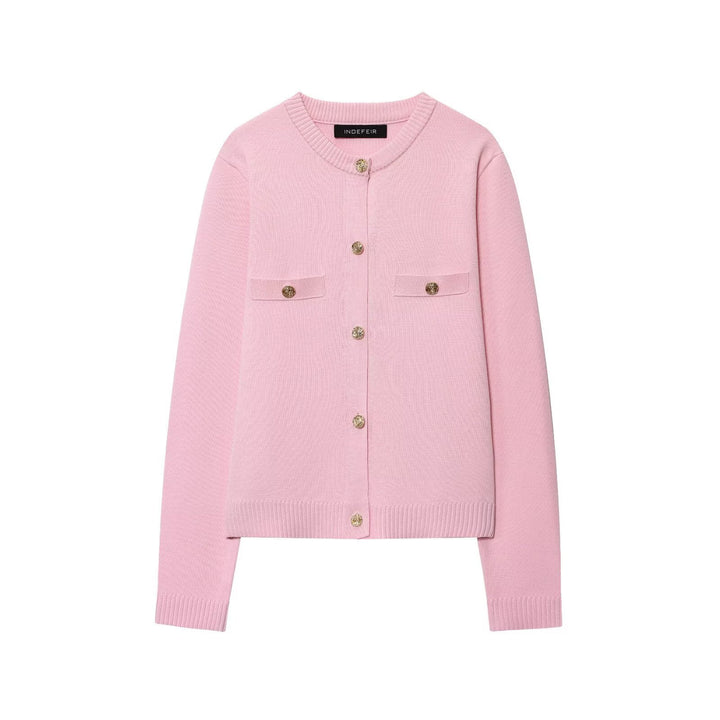 Lady Cardigan with button details and chest pockets Lune London