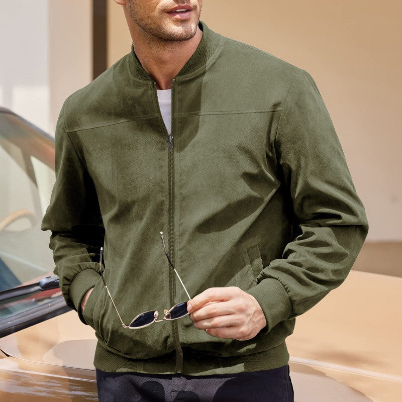 Men's bomber jacket in soft faux leather Lune London