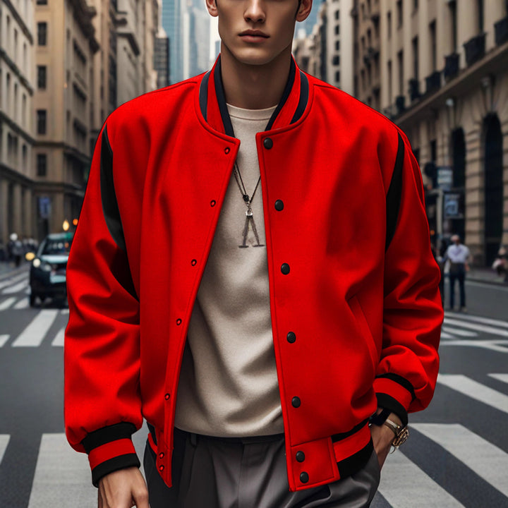 Sporty bomber jacket for men with modern contrasts and breathable materials Lune London