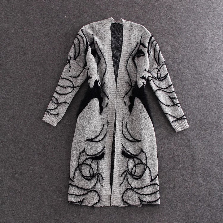 Wool coat for women with artistic pattern and comfortable fit Lune London