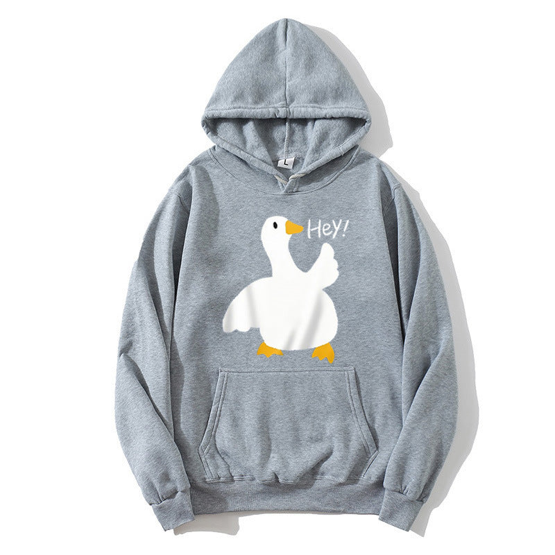 Women's hoodie with playful duck motif Chic & Stil
