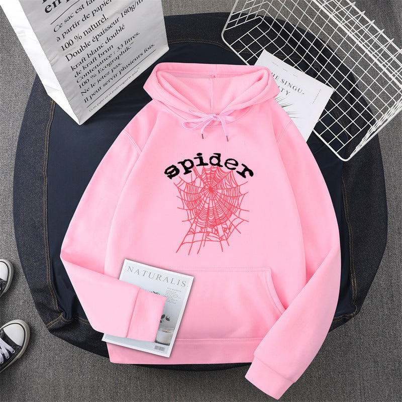Women's hoodie with creative spider motif Lune London