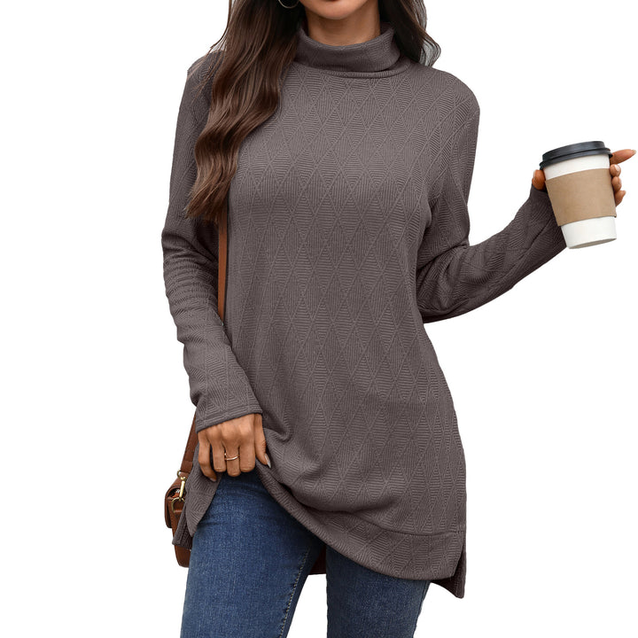 Ladies Long Sleeve Sweater with High Collar Lune London