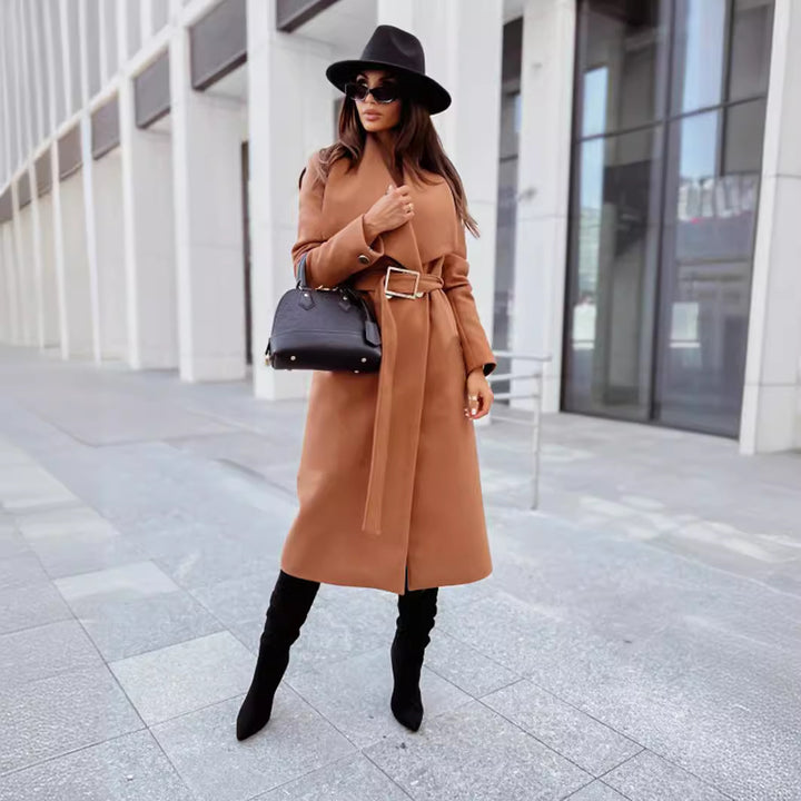 Elegant trench coat for women with belt and high-quality finish Lune London