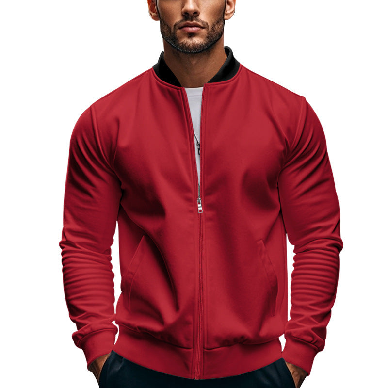 Sporty bomber jacket for men with zipper and elastic cuffs Lune London