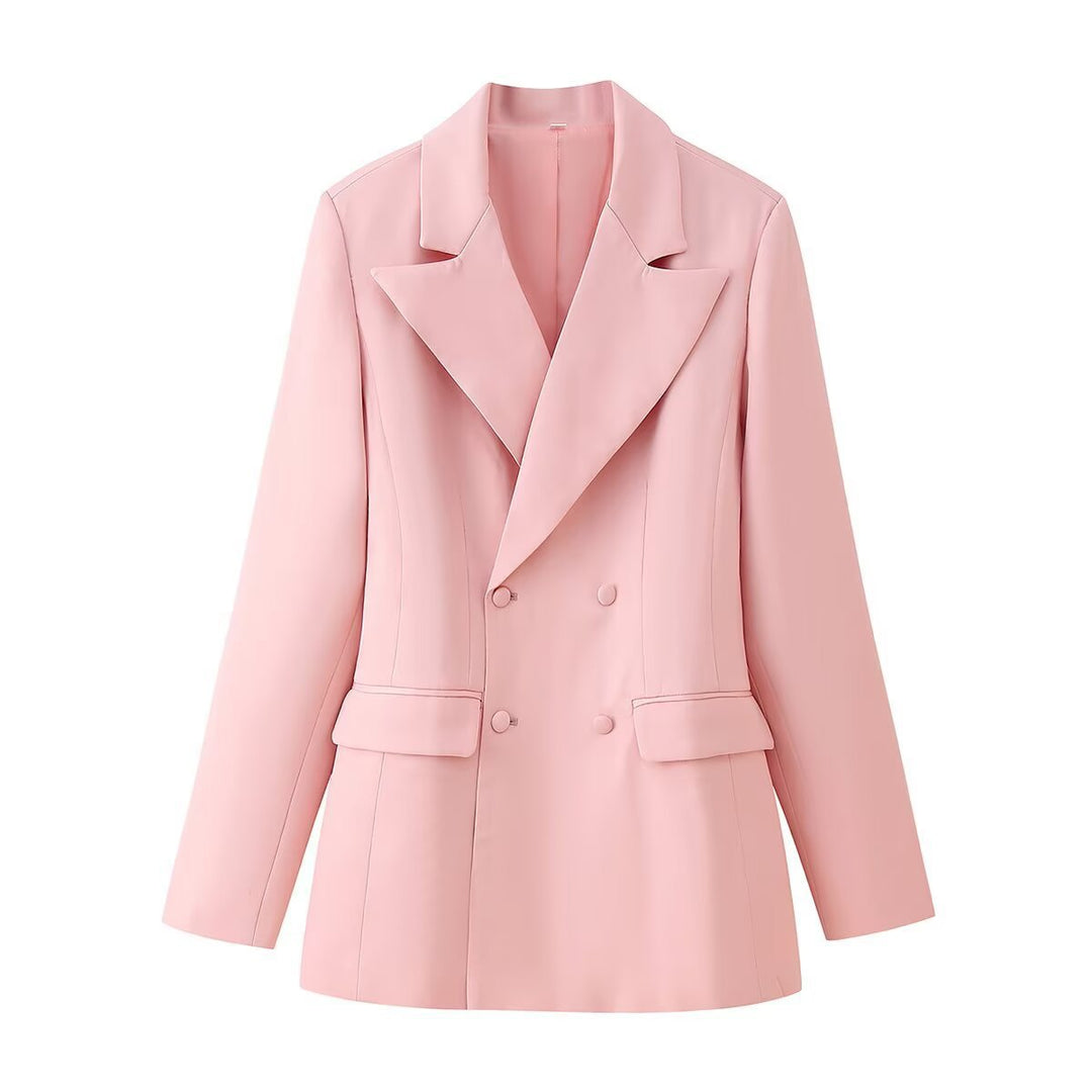 Femme élégante blazer à double boutonnage Lune London