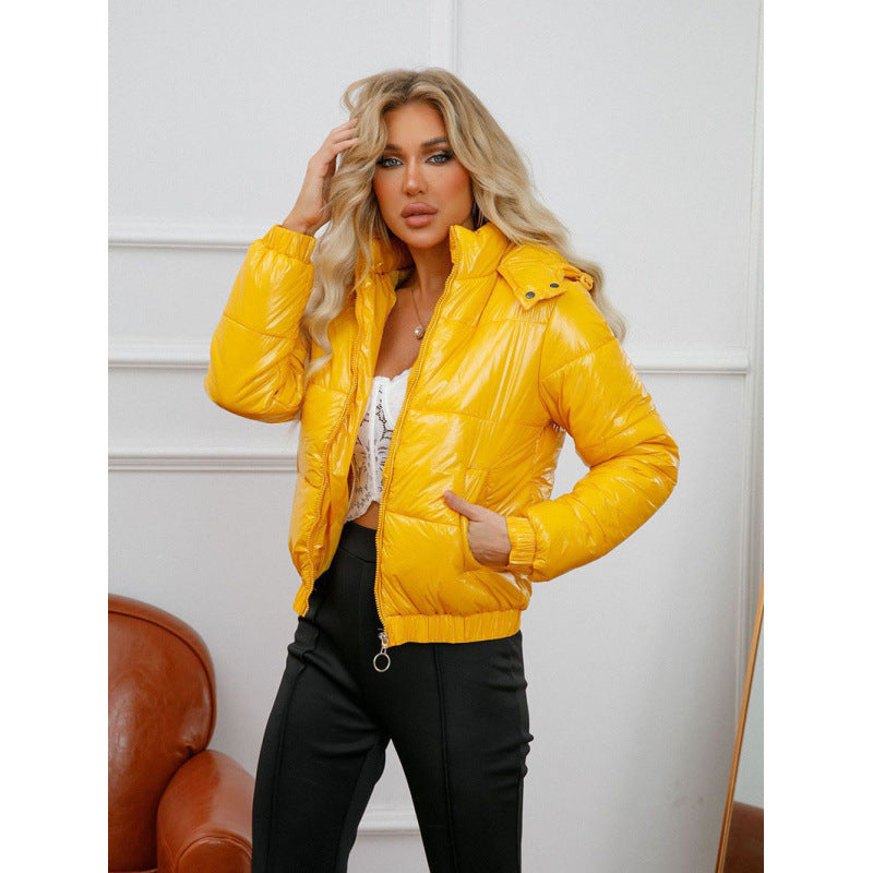 Ladies winter coat shiny Lune London