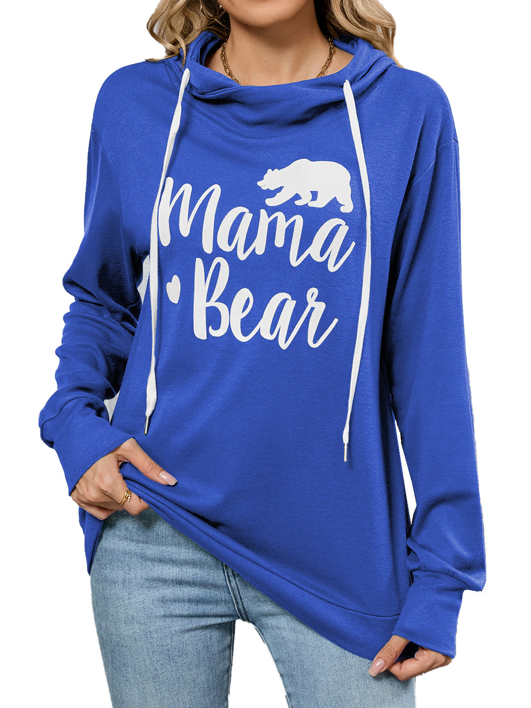 Casual hoodie for women with Lune London stamped design