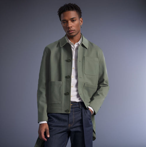 Trendy men's jacket with applied pockets and high-quality material Lune London