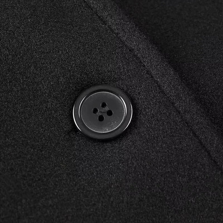 Oversized double-breasted blazer for women with elegant shawl collar and large buttons Lune London