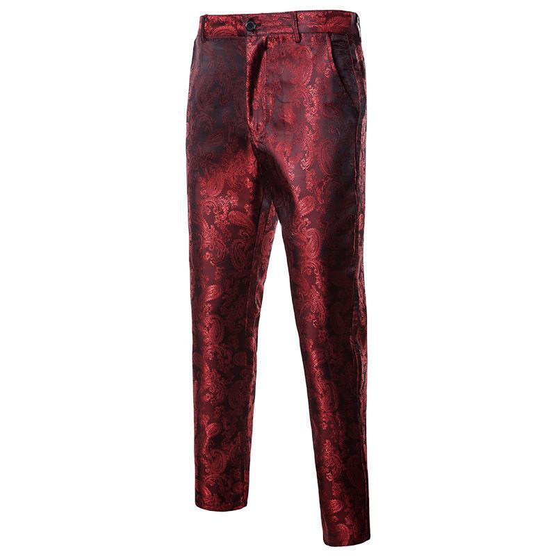Lune London Paisley Pattern Elegant Pants for Men