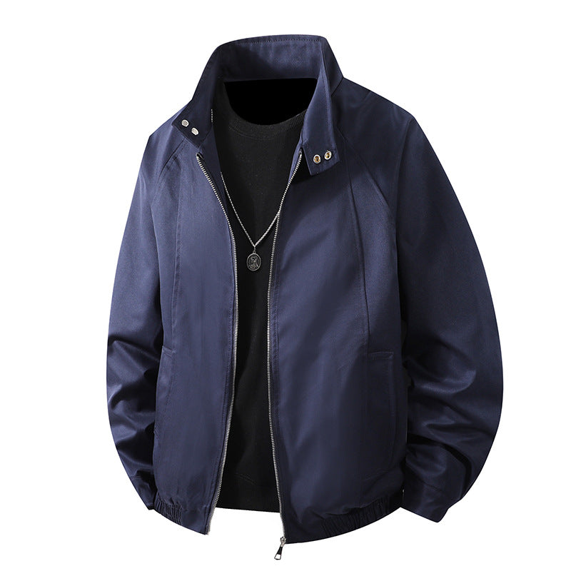 Men's windbreaker leisure jacket with high collar and elastic cuffs Lune London