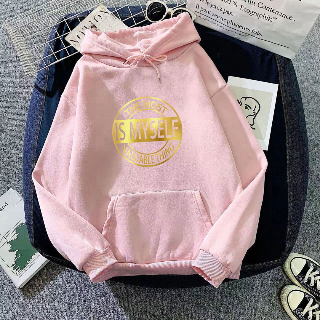 Women's hoodie with inspiring lettering Chic & Stil