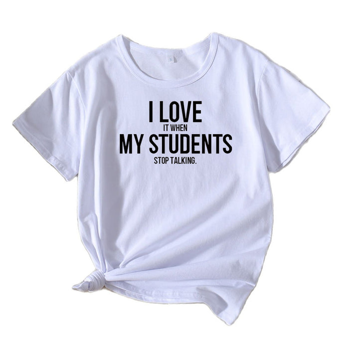 Lune London Women's Leisure Teacher Humor T-Shirt