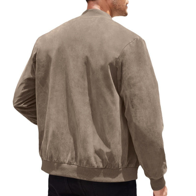 Casual bomber jacket for men in soft material Lune London