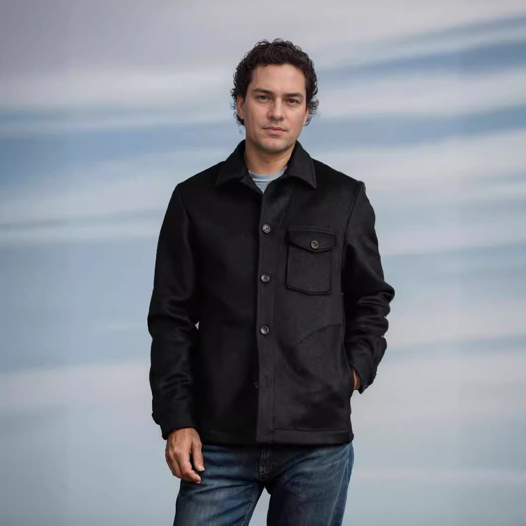 Wool jacket for men with practical pockets Lune London