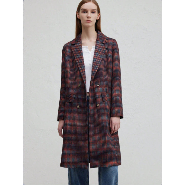 Blazer for women with plaid pattern and chic cut Lune London