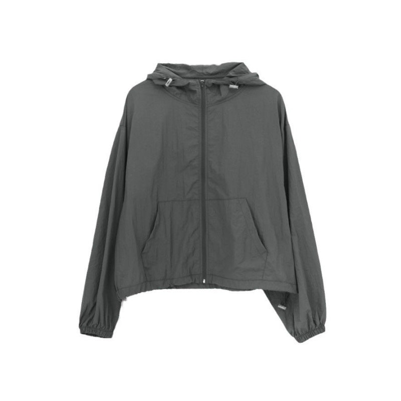 Veste coupe-vent légère pour femmes avec cordon de serrage ajustable Chic & Stil