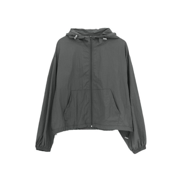 Veste coupe-vent légère pour femmes avec cordon de serrage ajustable Chic & Stil