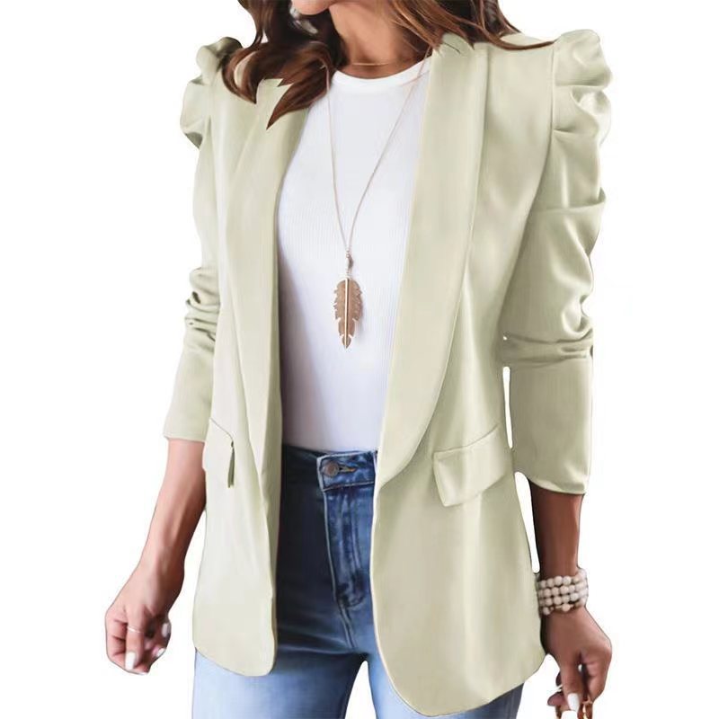 Elegant blazer jacket for women with puff sleeves and stylish pockets Lune London