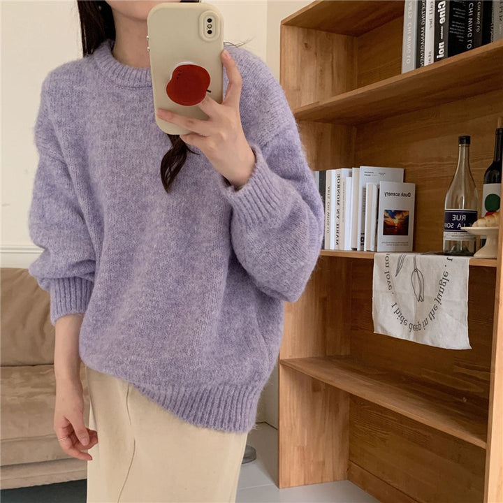 Pull surdimensionné en peluche pour femmes en tricot doux Chic & Stil