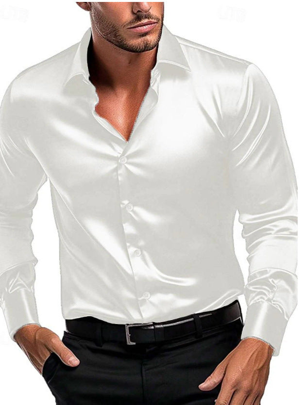 Men's Elegant and Timeless Silk Shirt Lune London