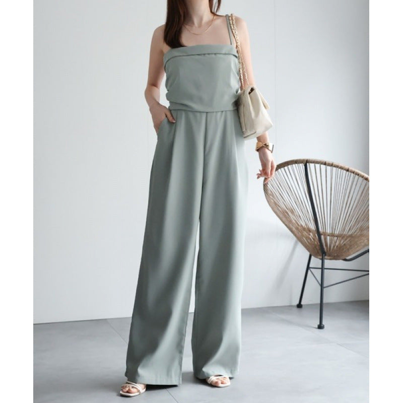 Ladies backless wide leg jumpsuit Lune London
