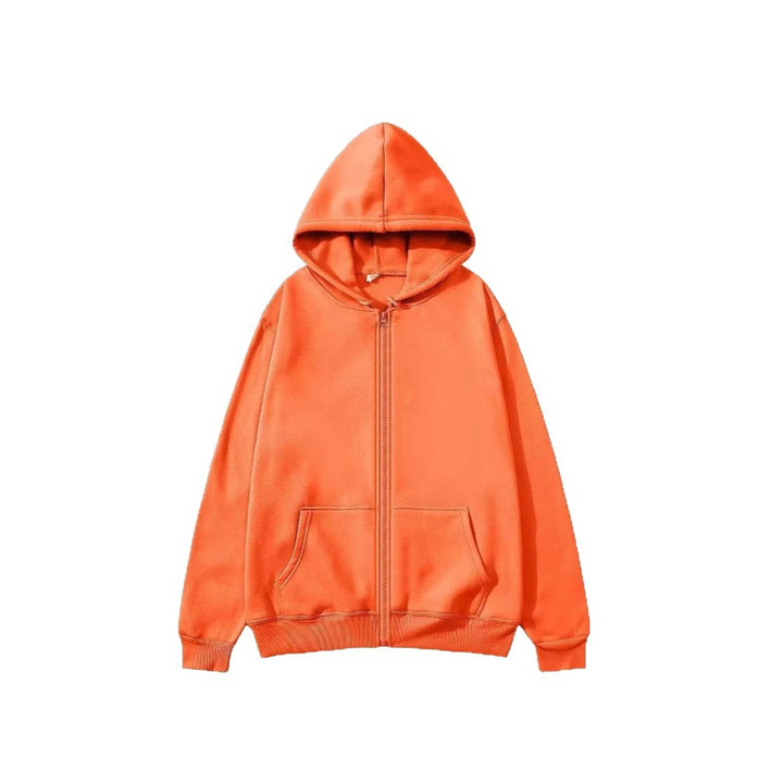 Hooded jacket for ladies in high-quality cotton blend with full zipper Lune London