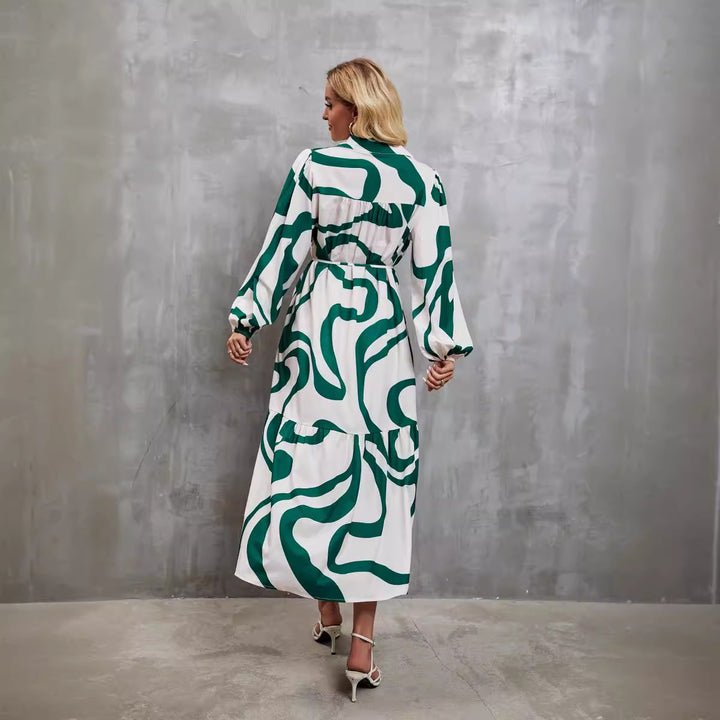 Shirt dress for women with graphic pattern Lune London
