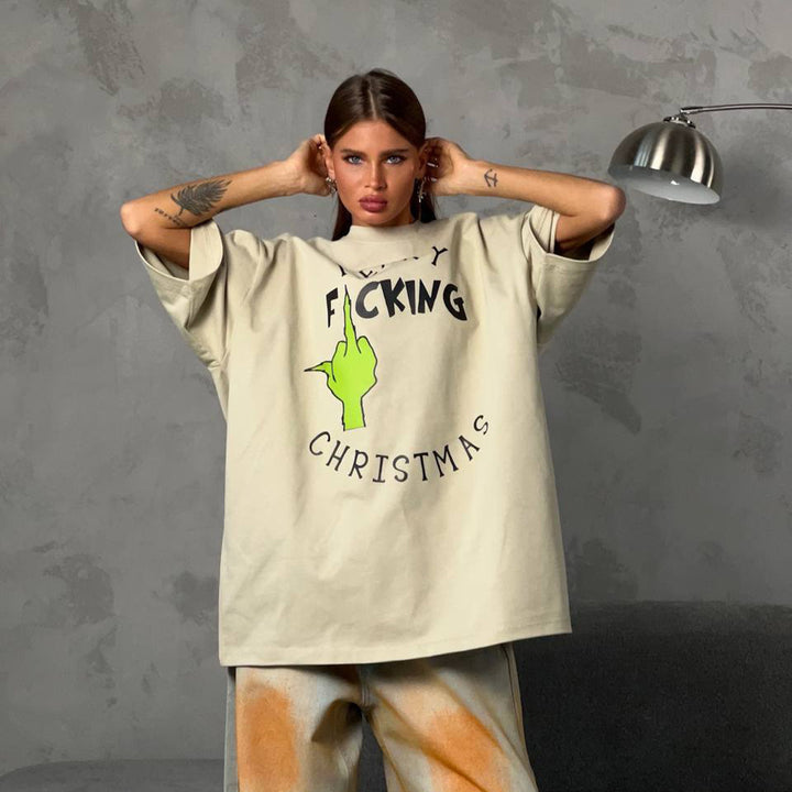 Oversized T-shirt for women with eye-catching graphic print and relaxed fit Lune London