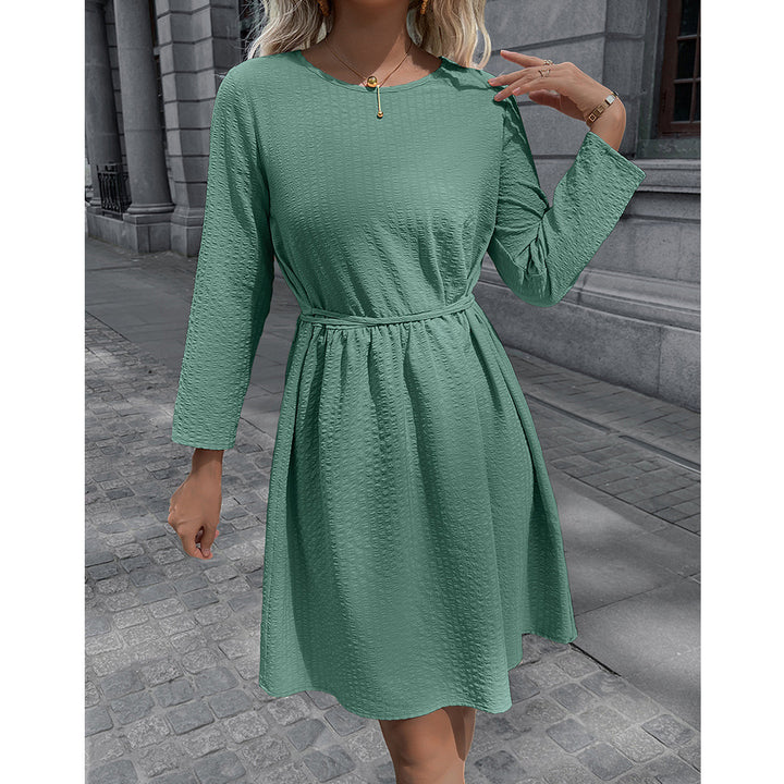 Casual dress for women with adjustable belt and 3/4 sleeves Lune London