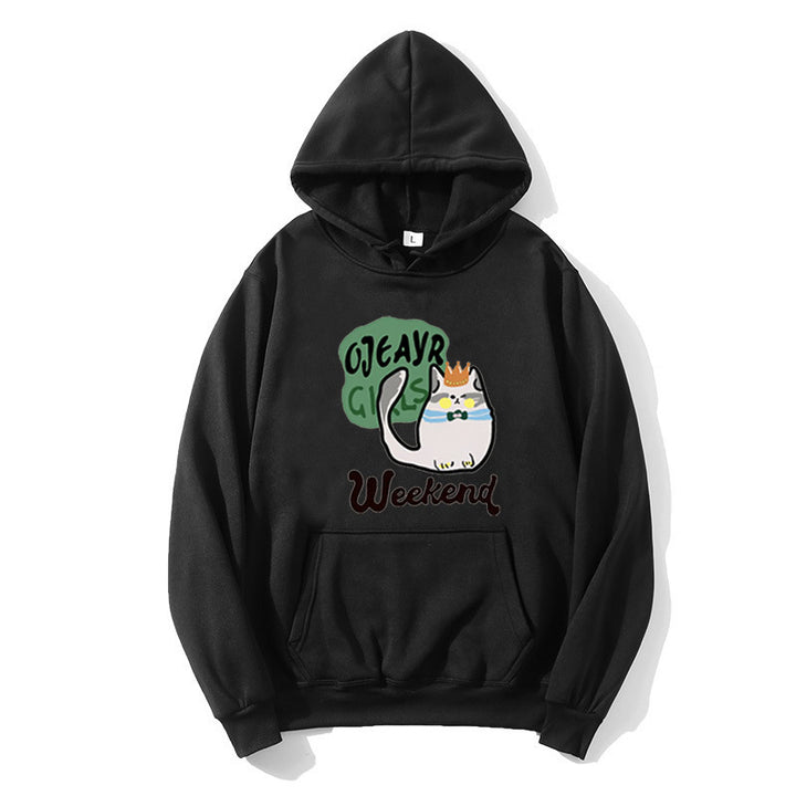 Women's hoodie with playful cat motif Chic & Stil