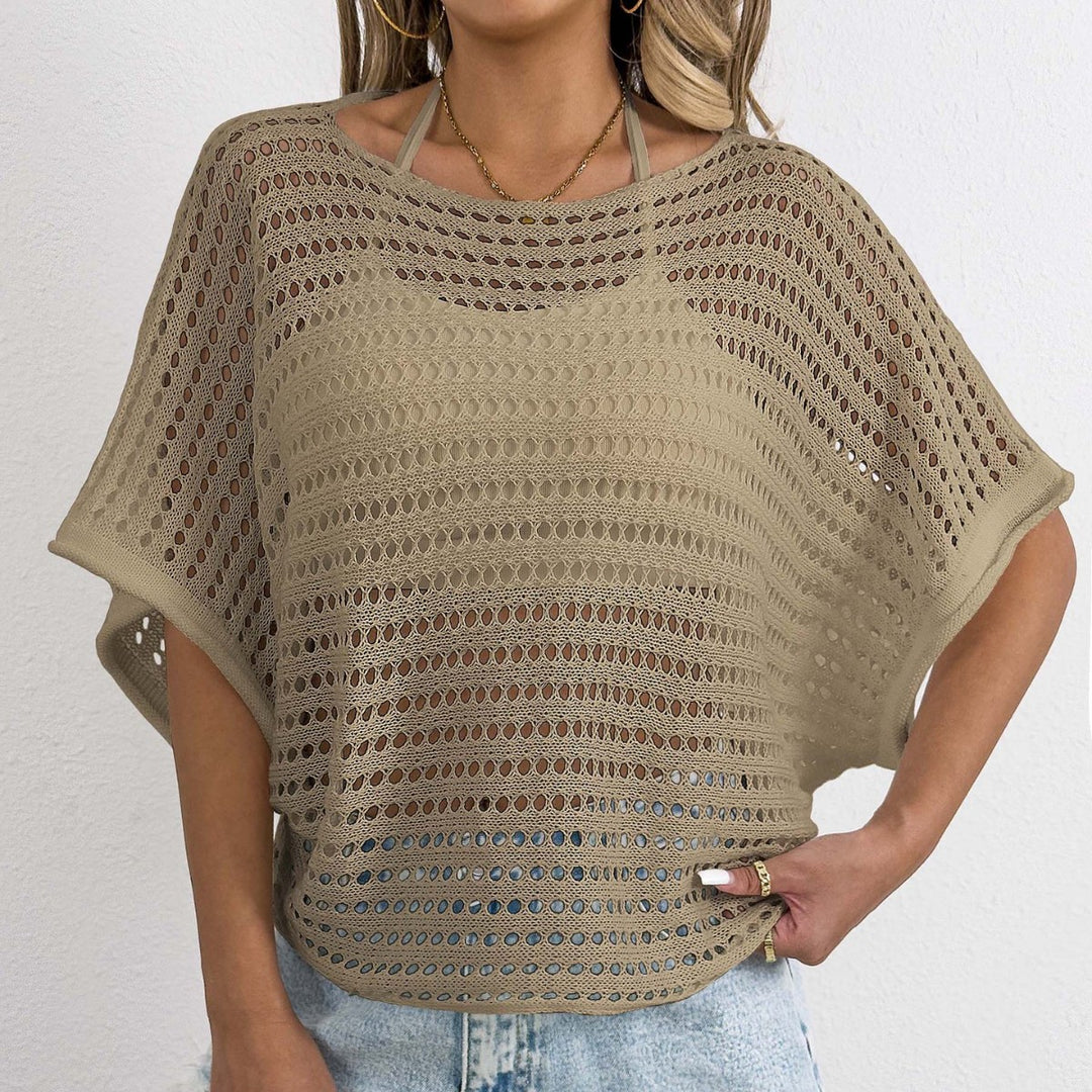 Ladies Open Weaving Crochet Outfit Top Lune London