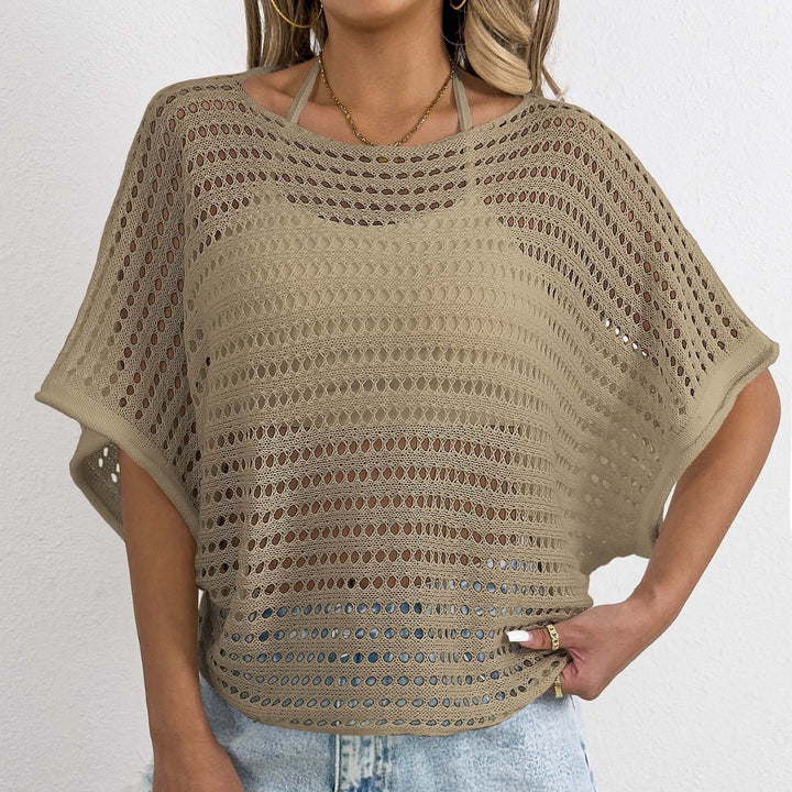 Ladies Open Weaving Crochet Outfit Top Lune London
