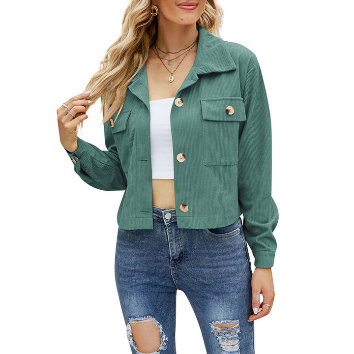 Short women's jacket with split design and side pockets Lune London