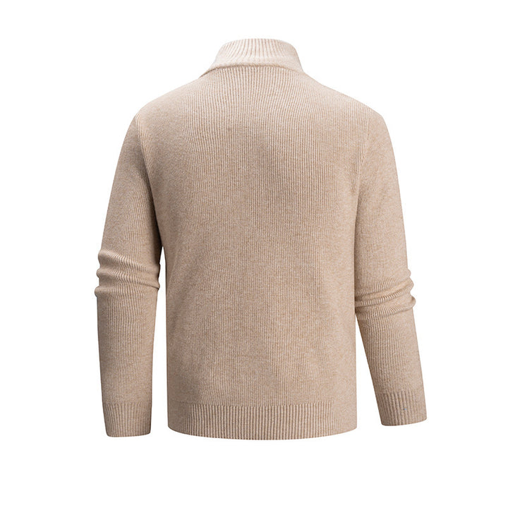 Knitted sweater for men with high collar Lune London