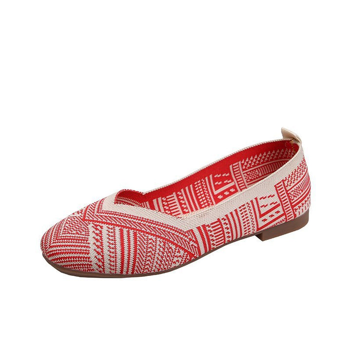 Comfortable textile ballet flats for women with an airy cut and an ergonomic insole Lune London