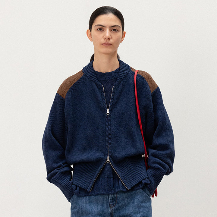 Cardigan féminin à la mode avec zipper Chic & Stil