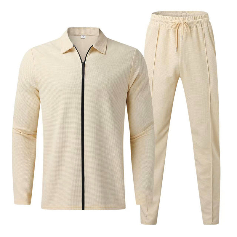 Men's sports leisure set with zipper and breathable structure Lune London
