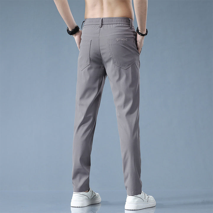 Pantalon décontracté pour hommes avec taille élastique et poches pratiques Lune London