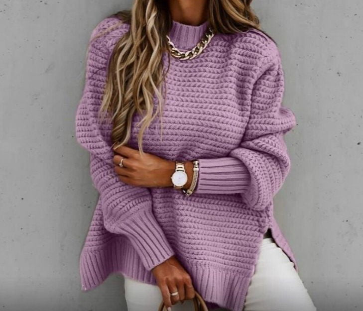 Pull en tricot pour femmes avec un design structuré à la mode Lune London