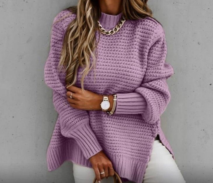 Pull en tricot pour femmes avec un design structuré à la mode Lune London