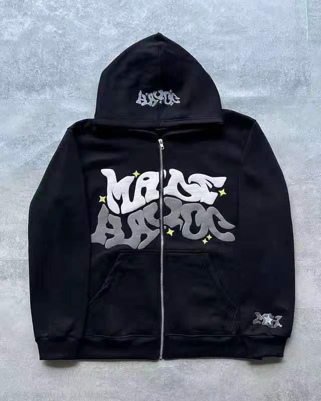 Women’s sporty hoodie jacket in urban graffiti style Lune London
