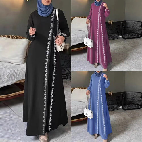 Elegant maxi dress for women with elaborate embroidery Lune London