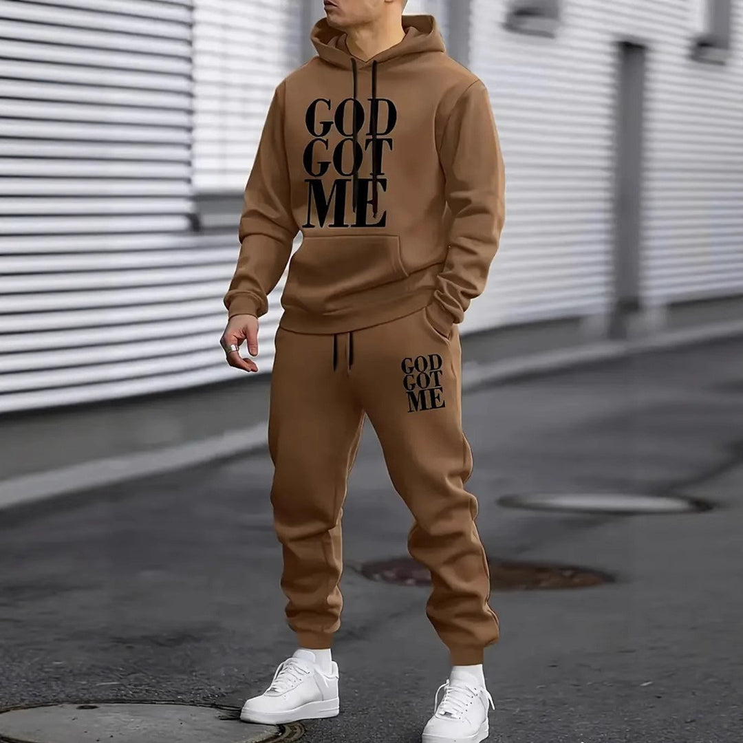 Men's tracksuit with modern statement print Chic & Stil