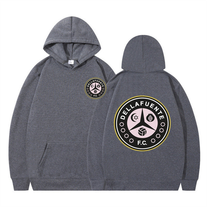 Women's hooded sweatshirt with unique club design and soft fleece Lune London