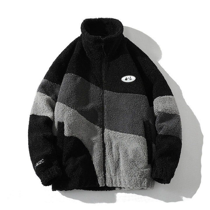 Comfortable fleece jacket for women with high collar Lune London