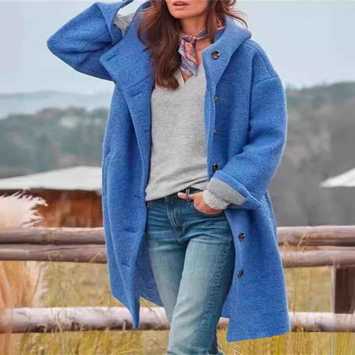 Lune London | Women Oversized Wool Coat with Practical Pockets