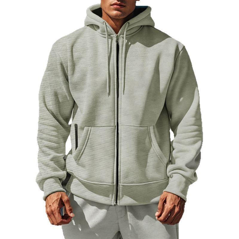 Men's sporty hoodie with innovative zip closure and practical side pockets Lune London